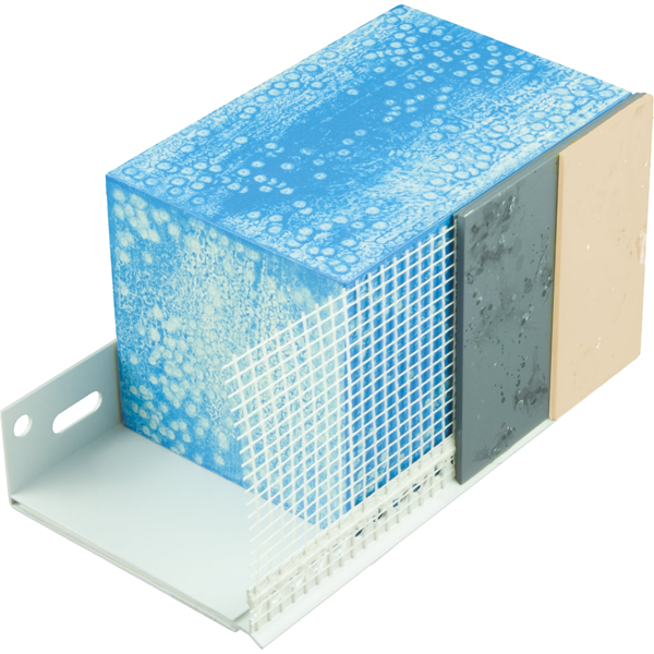 Clip entoilé PVC ICD10 Parex - finitions épaisses - Dim. 10 mm - L. 2 ml