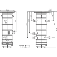 Fosse de pompe Wilo-PORT 600.1-2250-04D (2544152)