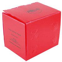 BOITE DE RESERVATION ROUGE 20x50x17 (10) 6 + 4 PRE-PERCAGES Ø 40 mm