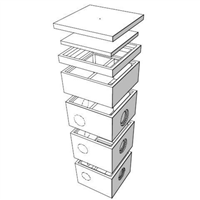 REHAUSSE POUR REGARD BETON BATIEMENT 60X60 EXT H45