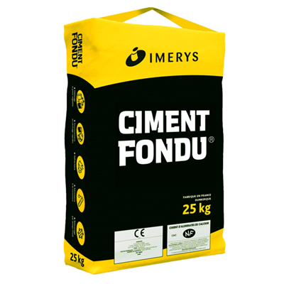 Ciment fondu pour mortiers et bétons - prise rapide - sac de 25 kg