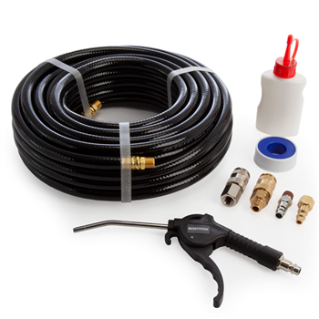 Tuyau à air comprimé de 15 mètres Bostitch avec soufflette et accessoires CPACK15