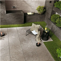 Carrelage extérieur grès cérame rectifié forte épaisseur effet pierre - Brave - 60,0 cm x 60,0 cm - ép. 20,00 mm - Peal