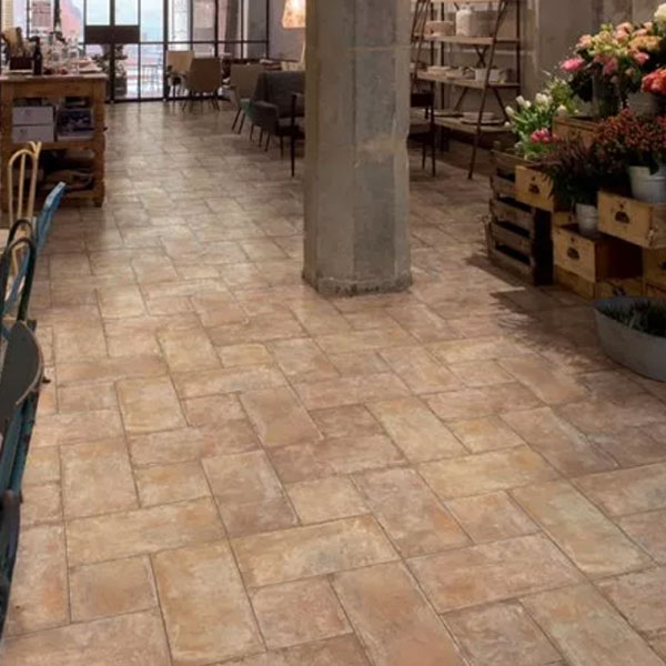 Carrelage sol intérieur effet "terre cuite" Cottoantico - Beige - 60 cm x 30 cm - ép.9 mm