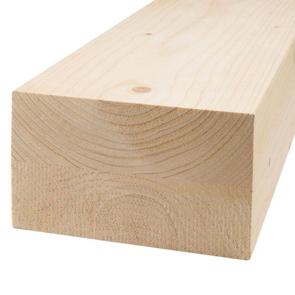 Contrecollé en sapin C24 - Traité Classe 2 Incolore - 240 MM x 120 MM - L.2,50 M