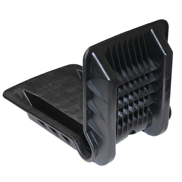 Coin de protection pour sangle plate de largeur 50 mm Levac en plastique renforcé noir