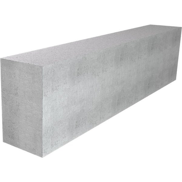 BORDURE CR3 15X25 CE 6.0 - BETON GRIS