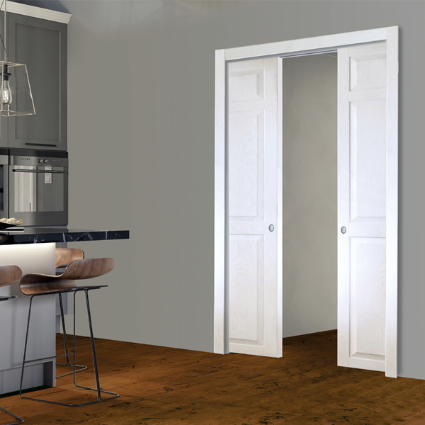 Kit vantail double Gypso pour châssis à galandage de porte coulissante escamotable