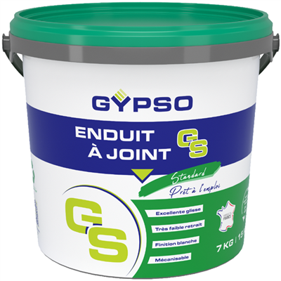 Enduit à joint en pâte prête à l’emploi Gypso GS standard pour plaque de plâtre et doublage - seau de 7,0 KG