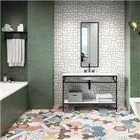 Faïence murale pour cuisine et salle de bain - Stay - 20,0 cm x 60,0 cm - ép. 8,00 mm - Vert