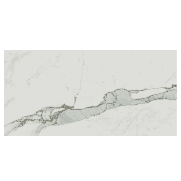 Carrelage intérieur en grès cérame émaillé effet pierre Exigo - 60,0 CM x 30,0 CM - ép. 8,00 MM - Statuario