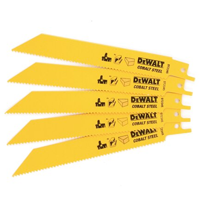 Lame de scie sabre bois et métal Dewalt DT2345-QZ BIM longueur 152 mm - lot de 5