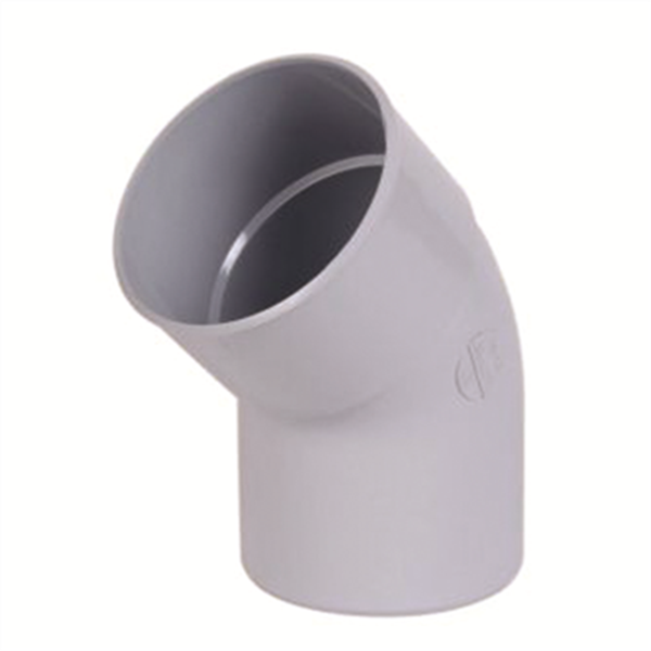 Coude mâle/femelle Nicoll pour tube de descente - Angle 45° - Diamètre 100 mm - Techtan Gris