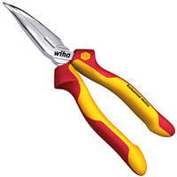 Pince demi-ronde isolée Professional Electric Wiha forme courbe 40° longueur 200 mm