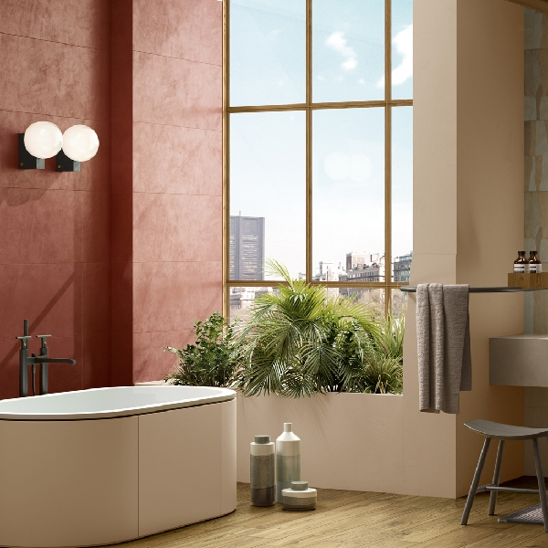 Carrelage en grès cérame Amaranto - Sol et mur intérieur - Chromatica - 100 x 40 cm - ép. 7 mm