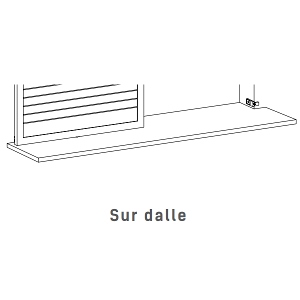 Dardenne coudée Torbel surmoulée en alu type L - hauteur 40 mm noir RAL 9005