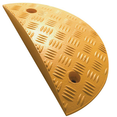 Élément d'extérieur pour ralentisseur en caoutchouc jaune 35x17x5 cm