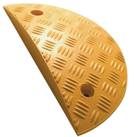 Élément d'extérieur pour ralentisseur en caoutchouc jaune 35x17x5 cm