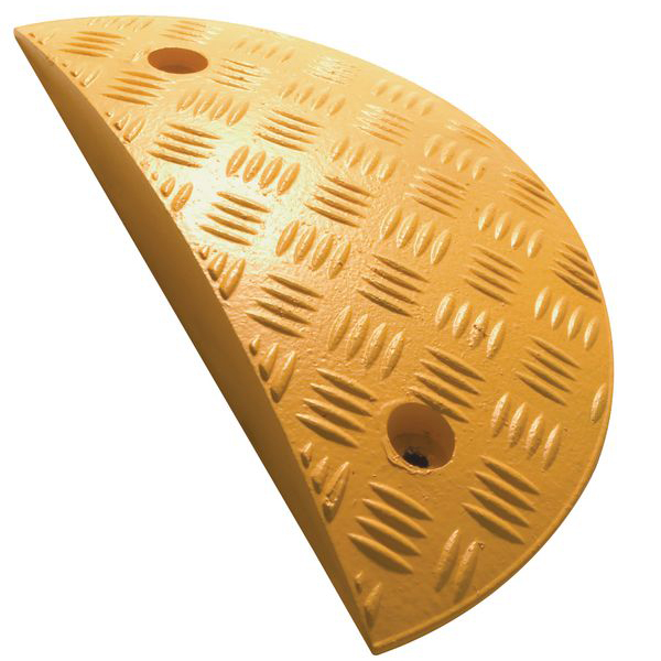 Élément d'extérieur pour ralentisseur en caoutchouc jaune 35x17x5 cm