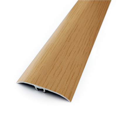 Seuil de porte multi-niveaux à fixation invisible - Plaxé Harmony Dinac - Aluminium avec film PVC hêtre - 41 MM x  - 93,0 CM