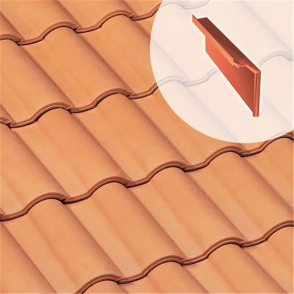 Tuile de rive à rabat droite - Gallo Romane (GL032) - Ocre