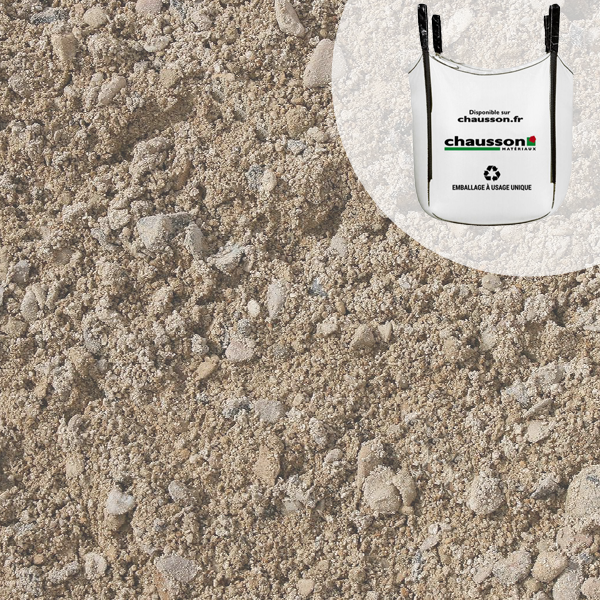 Melange de sable et de gravier pour beton 0 2 et 6 10 mm 1 00 m 1 5 T max