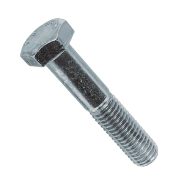 Vis métaux tête hexagonale filetage partiel acier zingué-bleu 8.8 DIN 931 - M16x140mm - Boîte de 25