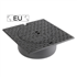 Regard de visite en fonte articulé RBA 460 EU C250 pour branchement PVC Ø400 - Ouverture Ø285 mm - 460 x 460 mm
