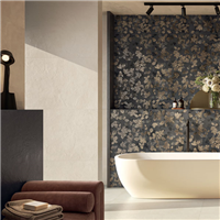 Faïence décorative - Natural Resine - 60 x 120 cm - ép. 9 mm - Foglie Caffè