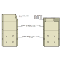 RONDELLE DE PUIT D1000 NON ARMEE H100/110 PERFOREE