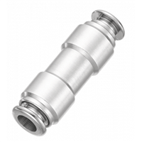 Raccord instantané métallique à union égale - laiton nickelé - pour tube de 14 mm