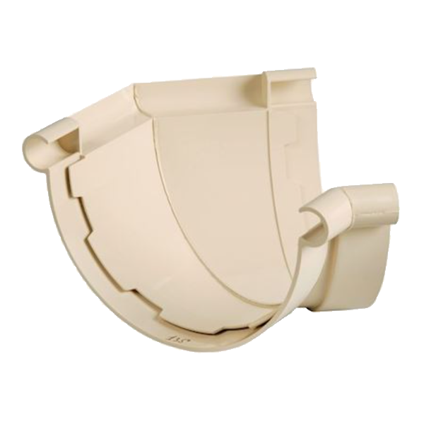 Angle de gouttière Nicoll - Demi-rond de 33 - Angle 135° - Largeur 182 - Techtan - Sable