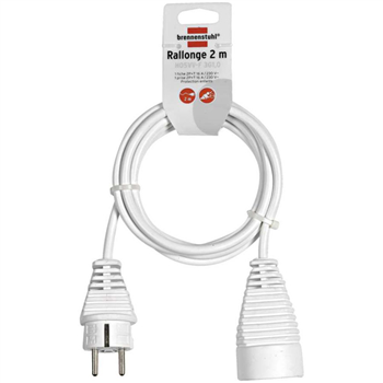 Rallonge électrique Brennenstuhl 2m de câble H05VV-F 3G1,0 (utilisation en intérieur)