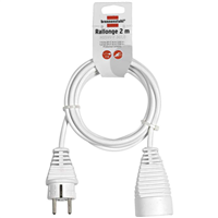 Rallonge électrique Brennenstuhl 2m de câble H05VV-F 3G1,0 (utilisation en intérieur)