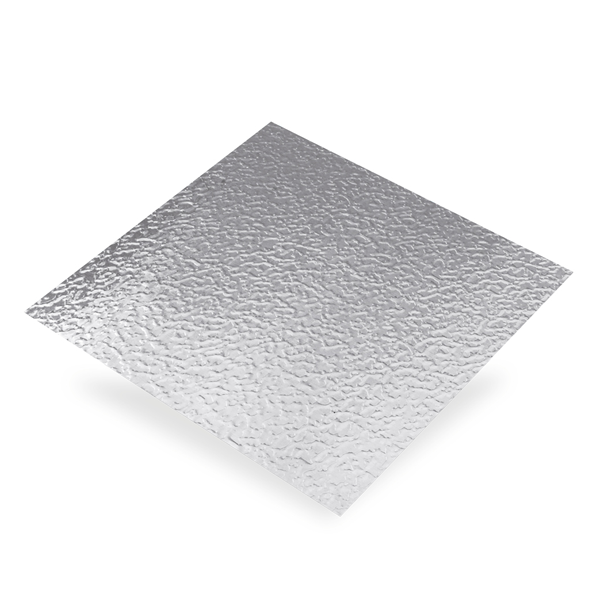 Plaque en Aluminium brut granite - 500 x 250 mm - épaisseur 0.5 mm