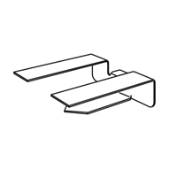 Clip de support pour dalle plafond à bord DG et DS épaisseur 20 mm - boîte de 50