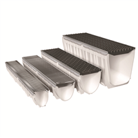 Caniveau MEARIN EXPERT 200 avec grille passerelle fonte CLIPFIX D400 1M