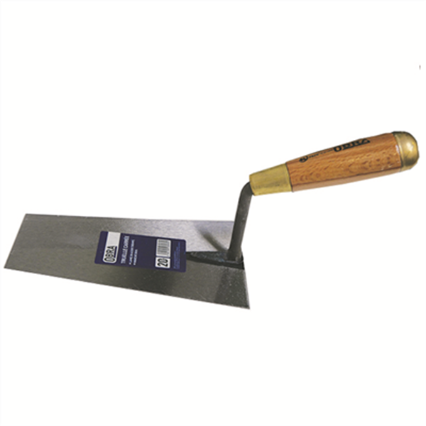 Truelle italienne Carrée Obra longueur 20 cm manche bois