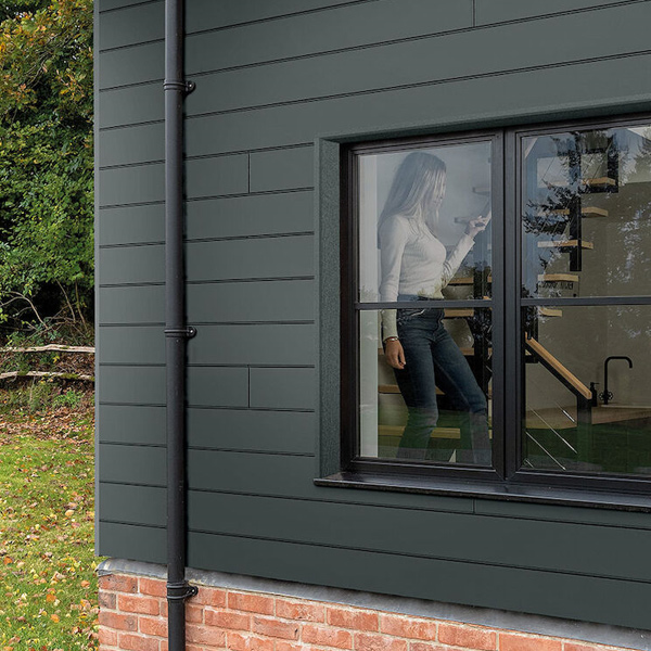 Lame de bardage Cedral Click finition Smooth - couleur Vert métal C75 - ép.12,0 MM - 186 MM x 3600 MM