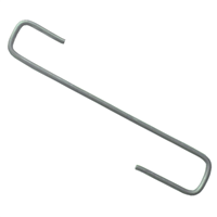 Crochet tuile canal Frenehard acier galvanisé longueur 8 cm diamètre 3 mm boîte de 400