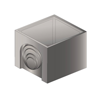 Elément de fond regard carré 1200x1200mm hauteur 100cm