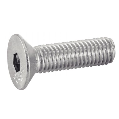 Vis à métaux inox A2 à tête fraisée six pans creux DIN 7991 ISO 10642 M6X20 - boîte de 200