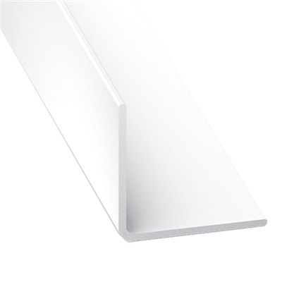 Cornière d'angle PVC blanche - 10 x 10 mm - longueur 2.6 mètres