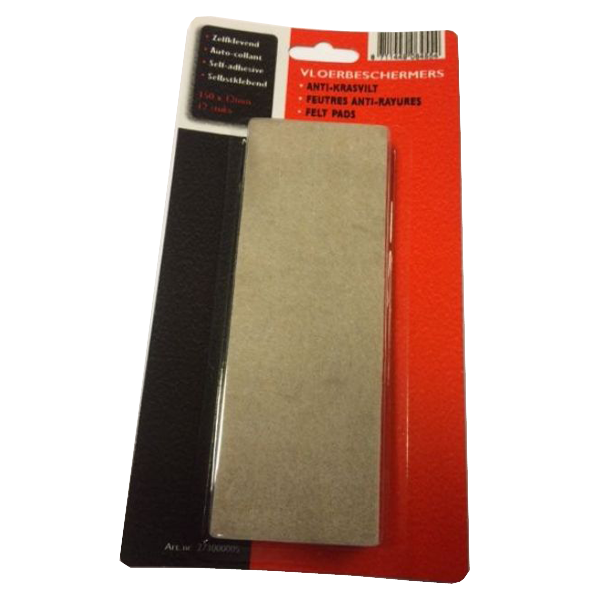 Bande de feutre adhésive anti-rayures - 150 x 13 mm - lot de 12