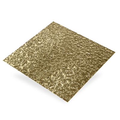 Plaque en Aluminium brut granite brun - 500 x 250 mm - épaisseur 0.4 mm