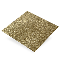 Plaque en Aluminium brut granite brun - 500 x 250 mm - épaisseur 0.4 mm
