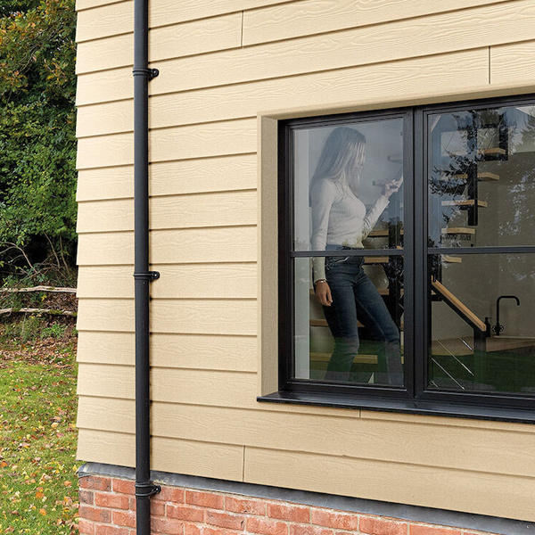 Bardage fibre ciment Cedral Lap finition relief - 190 mm x 10,00 mm - L. 3,60 m - Blanc vanille C02