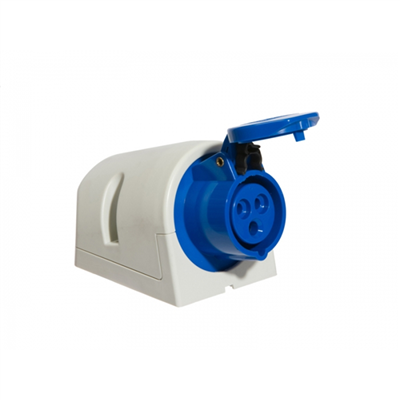 Socle mural avec boîtier 230 v 3 broches 32 a