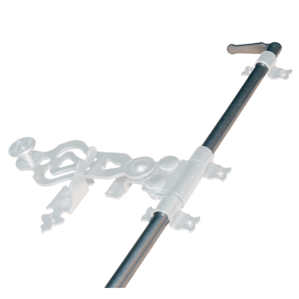 Tringle d’espagnolette ronde Torbel en inox 316 L longueur 2500 mm