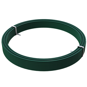 Fil de tension pour grillage souple en acier galvanisé plastifié vert RAL6005 - Diamètre 2,4 MM - Longueur 100,00 M